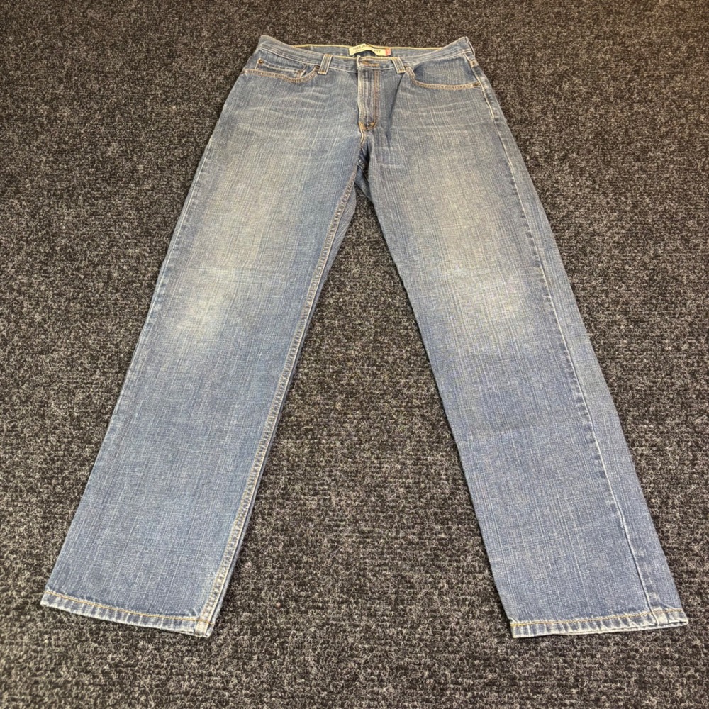 Levis 550 Relaxed Fit Jeans Mens 34x34 Blue Denim Tapered Leg Medium Wash